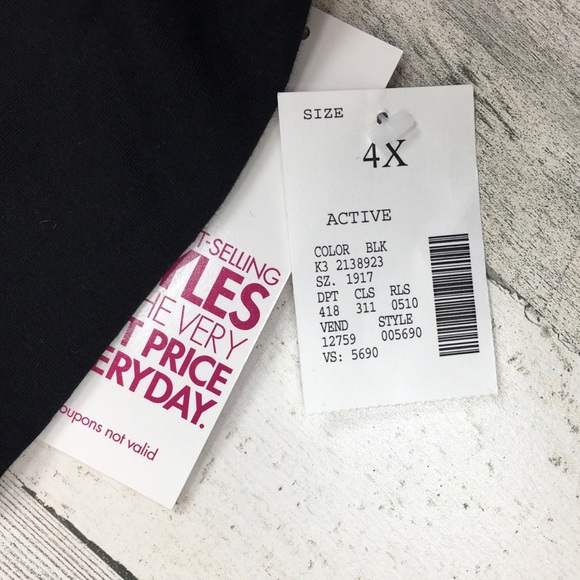 NWT Fashion Bug Black Crop Pants 4X - Picture 2 of 3